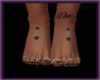 Liae Jeweled Feet Onyx