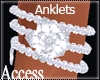 A. Silver Rose Anklets