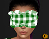 Green Sleep Mask Plaid F
