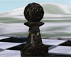 Chess Pawn Black Marble