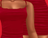 Strap Red Velvet Dress