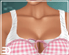 Pink Plaid Tie Top