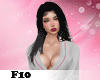 F} white robe