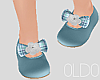 Kids Blue Bow shoes
