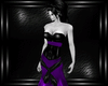 purple long dress