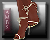 Gold Sandals |Real Feet