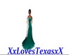 My Love's Teal Gown