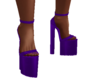 Saten purple heel