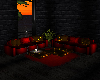 (Dp) Couch set red gold