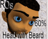 ROs Head W/Beard 60%