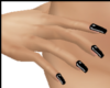 BlackMediumSquareNails