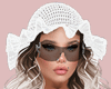 E* White Crochet Sun Hat