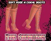 Soft Rose N Coral Boots