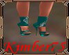 Edens Love heels/teal
