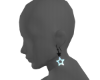 Star Earring Opal/Black