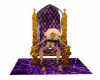 Purple gold throne
