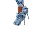 light blue rose boots