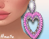 H* Pink Earrings