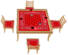 square table red