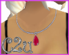 C2u Ruby Drop Necklace