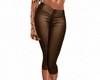 Brown Leather Capris