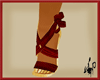 Red N Gold Lacy Shoe