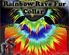 Rainbow Rave Fur Collar