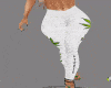 [la] White Weed pants