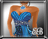 EB*SEQUIN BLUE DRESS-XXL