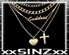 X Goddess Gold Necklace