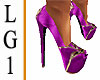 LG1 Purple Satin Heels