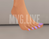 Sweet Lavender Toes