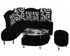 (c) Black Swirl Sofa