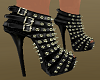 Leather Spiked Boots
