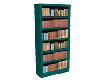 Bookcase in Teal