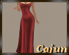 Garnet Satin Gown