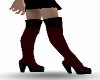 Black n red thigh boots