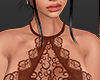 cz★ Top Brown Lace