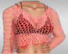 Eliza Red Mesh Top