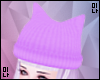 M| Purple Kitty Ear Hat