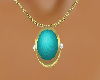 [SD] Cab. Necklace Teal