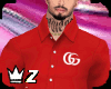gucc3 Fashion Red Shirt