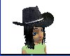 [KK]Cowgirl hat w/hair-F