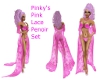 Pinkys Pink Penoir Set  