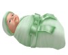 BABY in GREEN BLANKET