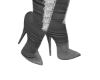 grey rip fringe boots