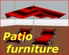 Patio furniture red