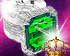Emerald 25 Ct Plat Ring