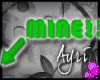 [A] MINE!! Sticker Green