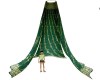 Green Gold Canopy Drapes